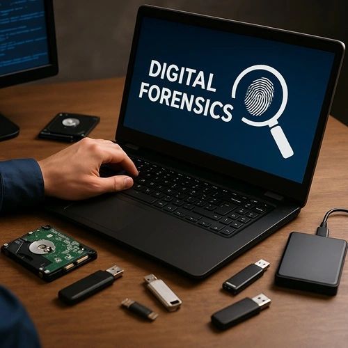 forensic technology lab team working